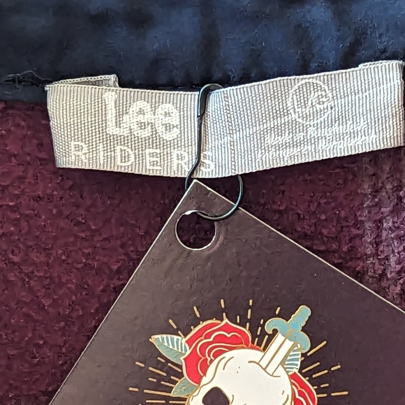 Upcycled Wild Soul W Painted Aztec Plaid Fleece like Shacket - Picture 7 of 14